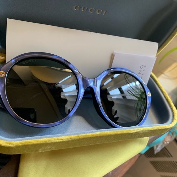 Authentic Gucci 57mm Oversized Round Tortoiseπ¦ - Picture 4 of 8